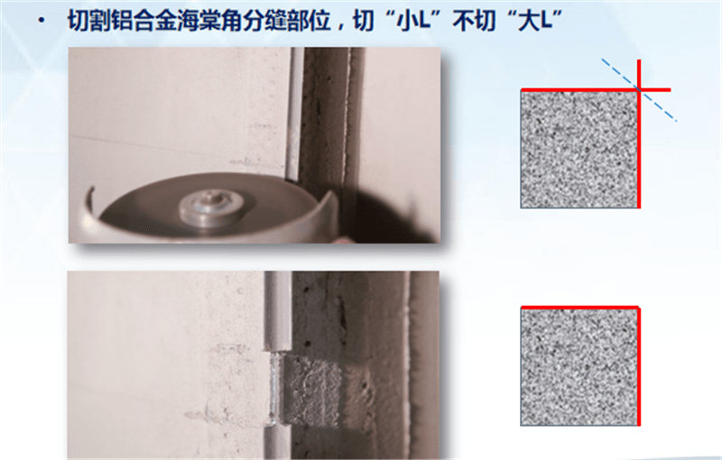 外墻仿石灰石系統(tǒng) · 關鍵節(jié)點控制切割海棠角